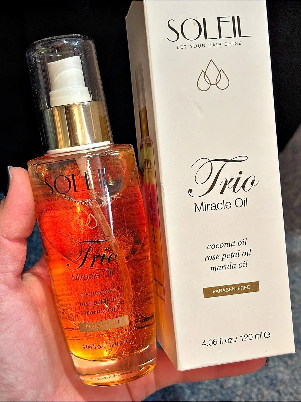 Soleil Trio Miracle Oil 4.06 oz NWT